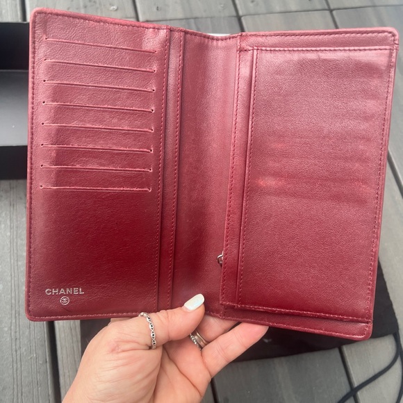 🔥Chanel Caviar Leather Burgundy Big Wallet 🔥 - Picture 14 of 14